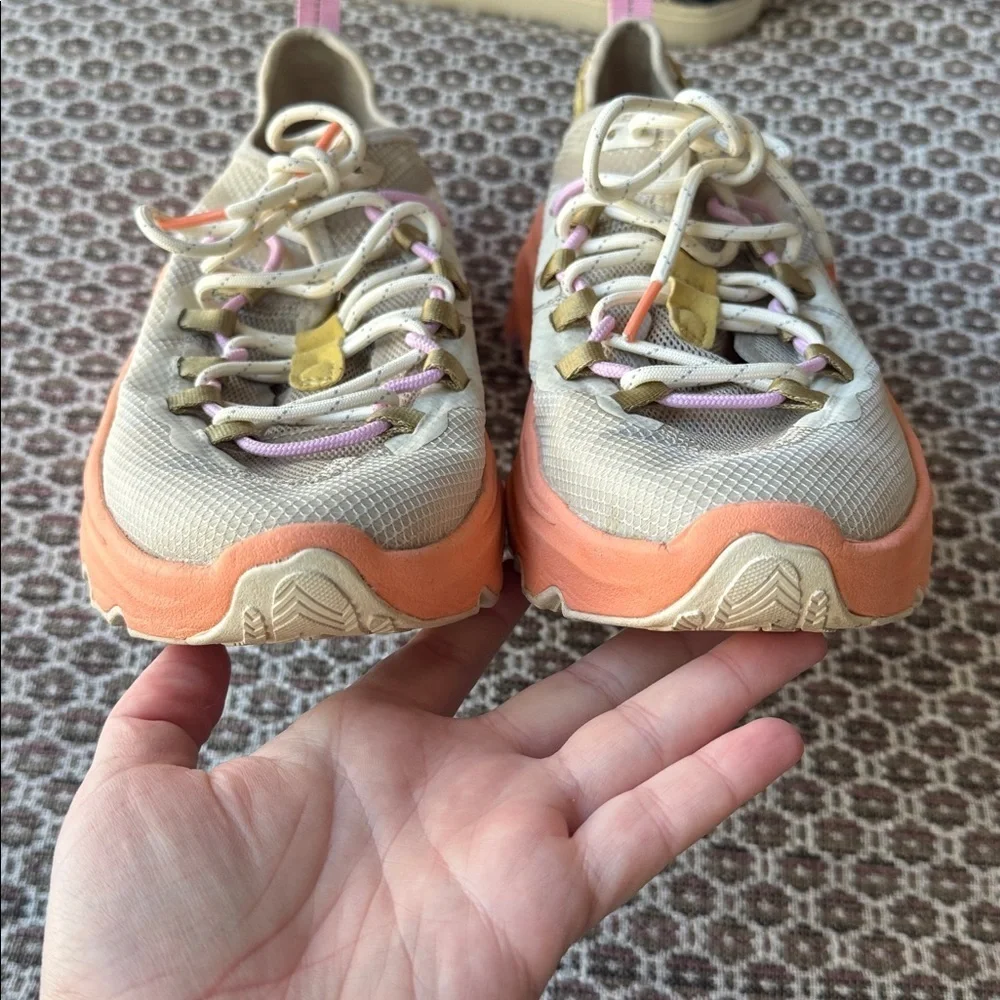 FP MOVEMENT x Sorel Women's Pink and Tan Sneakers Size 9.5